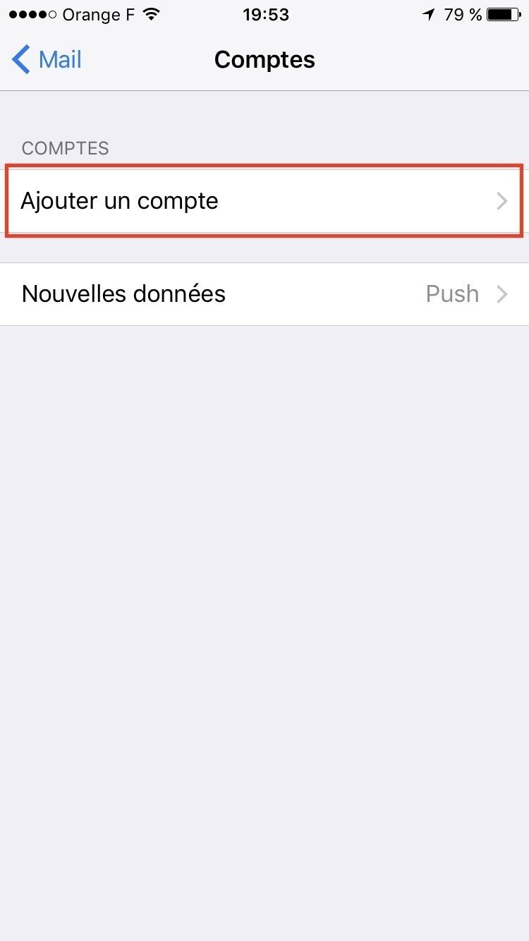 Mail wanadoo sur iphone